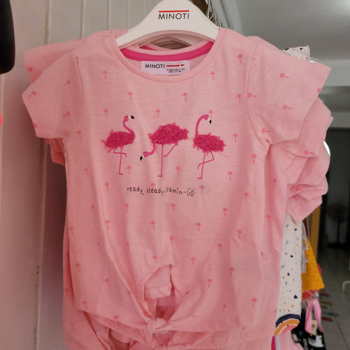 T-shirt con flamingos