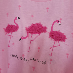 T-shirt con flamingos