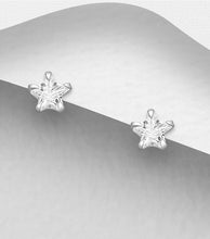Load image into Gallery viewer, Silver Star Earrings