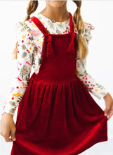 Load image into Gallery viewer, Velvet Pinafore Dress