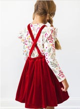 Load image into Gallery viewer, Velvet Pinafore Dress