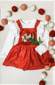 Velvet Pinafore Dress